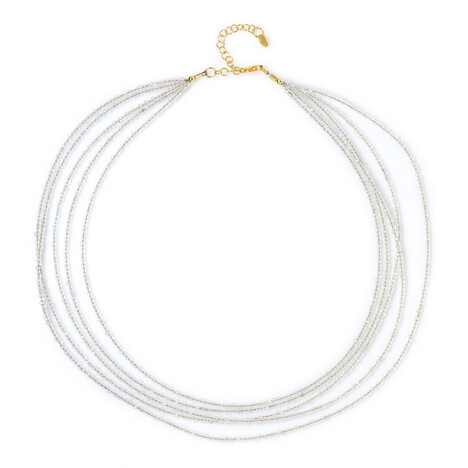 Collar en plata con Topacio blanco