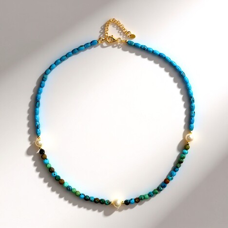 Collier en argent et Turquoise (Riya)