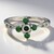 Anello placcato in platino con Diamante Fancy