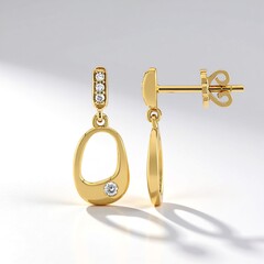 Orecchini in oro con Diamante SI1 (G)