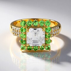 Anello in argento con Zircone (Adela Silber)