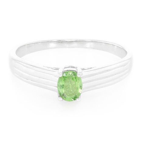 Zilveren ring met een chroom toermalijn