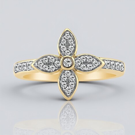 Anello in oro con Diamante SI1 (G) (Annette)