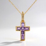 Collana in oro con Zaffiro Rosa (CIRARI)