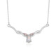 Collana in argento con Labradorite rosa Maniry