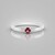 Anello in argento con Spinello Rosso