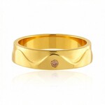 Anillo en plata con Diamante champán I2 (de Melo Essence)