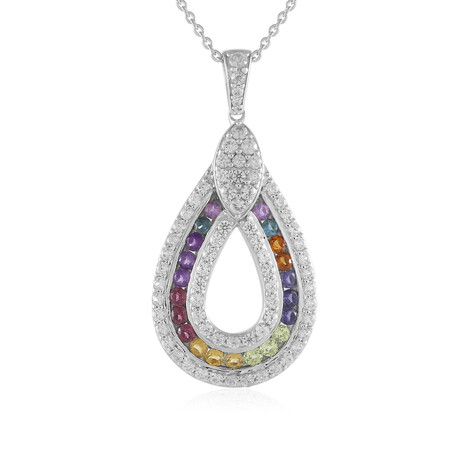 Zilveren halsketting met peridoots