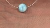 Collar en plata con Larimar