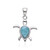 Zilveren hanger met een larimar