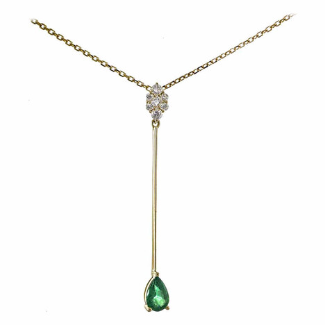 AAA-Sambia-Smaragd-Goldhalskette (CIRARI)