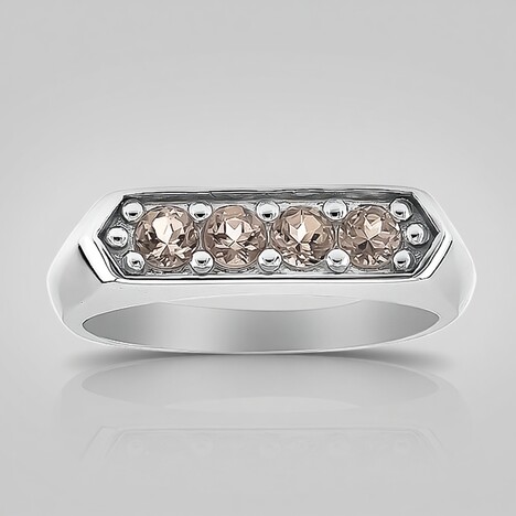 Anello in argento con Morganite