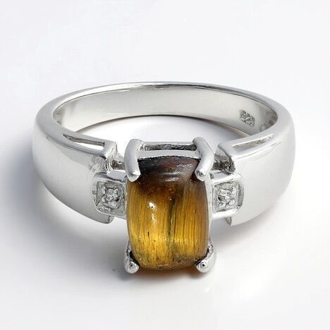 Anello in argento con Occhio di Tigre