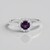 Anello in argento con Ametista del Marocco