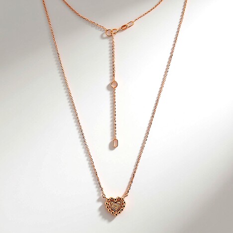 Collana in oro con Diamante Rose de France SI1 di Argyle (Annette)