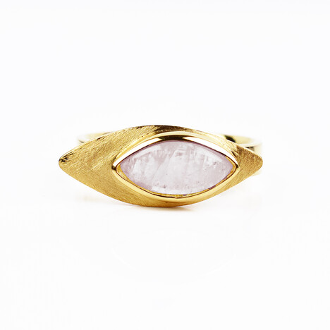 Bague en argent et Labradorite blanche