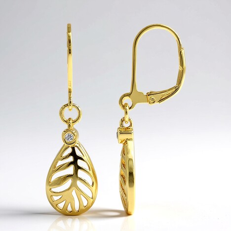 Orecchini in argento con Diamante I1 (G) (Annette)