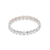 Bague en argent et Citrine