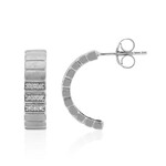 Zirkon-Silberohrringe