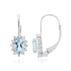 Orecchini in argento con Topazio Blu Cielo