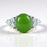 Anello in argento con Giada Canadese