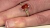Anillo en oro con Zafiro naranja de Ban Ka Cha