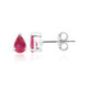 Boucles d'oreilles en argent et Rubis de Bemainty
