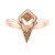 Gouden ring met SI1 Argyle Rose De France Diamanten (Annette)