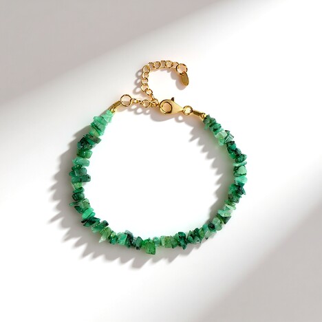 Bracciale in argento con Smeraldo Zambia