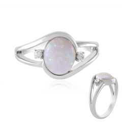 Bague en argent et Opale d'Australie