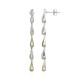 White Topaz Silver Earrings (Adela Silber)