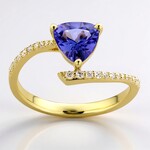 Anello in oro con Tanzanite AAA (CIRARI)