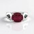Anello in argento con Rubino del Madagascar (de Melo Essence)