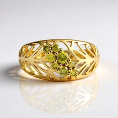 Anello in argento con Diamante Giallo I2 (Ornaments by de Melo)