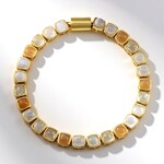 Bracciale in argento con Pietra di Luna Bianca (KM by Juwelo)