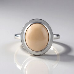 Anello in argento con Morganite