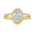 Brasilianischer Aquamarin-Silberring