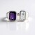 Bague en argent et Améthyste de Zambie