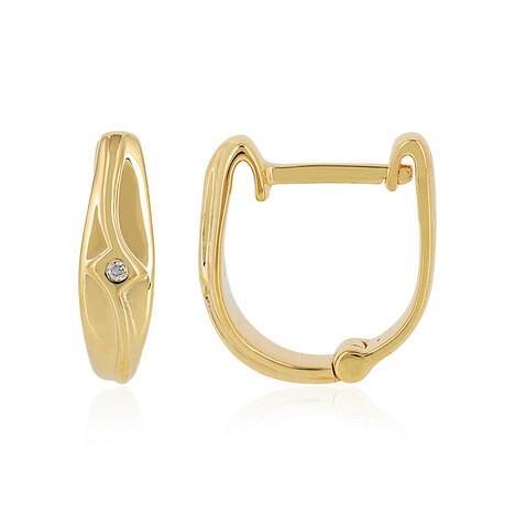 SI2 (H) Diamant-Silberohrringe