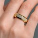 Gouden ring met I3 Champagne Diamanten (de Melo)