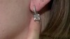 Pendientes en plata con Cuarzo blanco