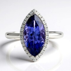 Anillo en oro con Tanzanita AAA