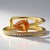 Anello in oro con Granato Mandarino (CIRARI)