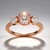 Anello in argento con Quarzo Rosa