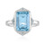 Bague en argent et Topaze bleu ciel (KM by Juwelo)