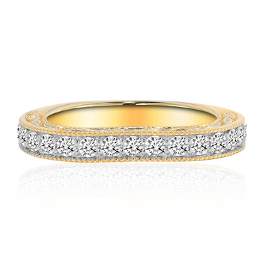 Anillo en oro con Diamante IF (D) (Annette)
