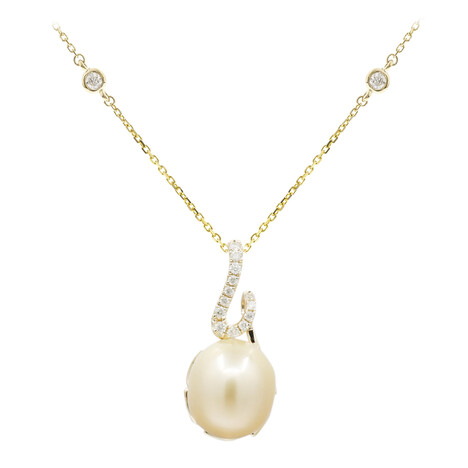 Collana in oro con Perla Dorata dei Mari del Sud (CIRARI)