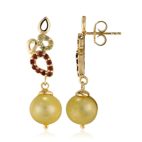 Pendientes en plata con Perla Freshwater (TPC)