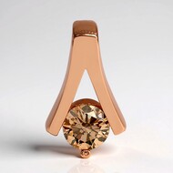 Zawieszka ze złota - Diament VS1 Argyle Rose de France (Annette)
