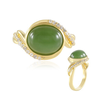 Canadian Jade Silver Ring